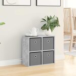 vidaXL Buffet Gris béton 49 5 x 22 x 47 cm