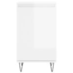 vidaXL Buffets 2 Pièces blanc brillant 40x35x70 cm bois d'ingénierie