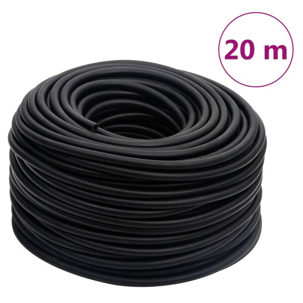 vidaXL Tuyau d'air hybride noir 0 6" 20 m caoutchouc et PVC