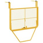 vidaXL Table Suspendue de Balcon Moutarde 60 x 39 x 65 cm Acier