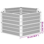 vidaXL Jardinières de jardin 2 Pièces anthracite PP