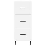 vidaXL Buffet haut Blanc 34 5x34x180 cm Bois d'ingénierie