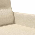 vidaXL Fauteuil Crème 60 cm Tissu