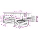 vidaXL Ensemble de canapés d'extérieur 5 pc Naturel et Anthracite