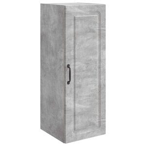 vidaXL Armoire Murale 33 x 34 5 x 90 cm Bois d'ingénierie Gris béton