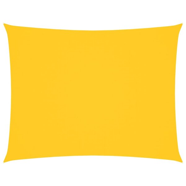 vidaXL Voile de parasol tissu oxford rectangulaire 2x4 m jaune