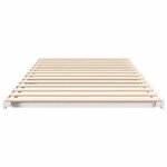 vidaXL Cadre de lit surélevé Blanc 100 x 210 cm Bois massif en pin