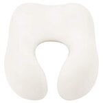 vidaXL Oreiller de Voyage pour le Cou Noir 27 x 26 x 14 cm Velours