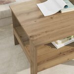 vidaXL Table basse Chêne artisanal 57 x 55 x 45 cm Bois d'ingénierie