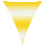 vidaXL Voile d'ombre Jaune et blanc 5 x 6 x 6 m 100   polyester Oxford