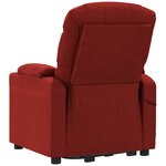 vidaXL Fauteuil de massage Rouge bordeaux Tissu