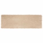 vidaXL Tapis en fausse Tafalla Beige 80 x 250 cm Polyester