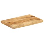 vidaXL Dessus de table 50x30x2 5 cm bord vif bois massif manguier brut