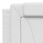 vidaXL Cadre de lit sans matelas blanc 180x200 cm similicuir