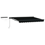vidaXL Auvent rétractable électrique Noir et anthracite 3 x 2 5 m