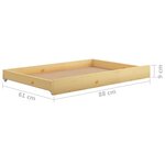 vidaXL Lit coulissant 2x(90x200) cm Bois de pin massif