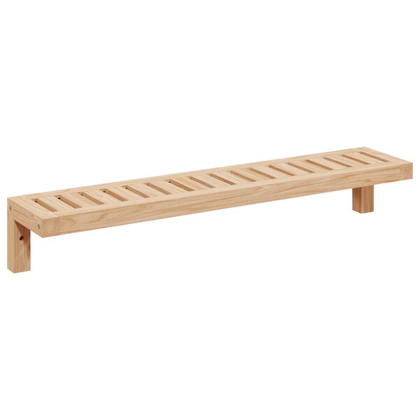 Etagère murale vidaXL 62x10x12 5 cm en bois massif noyer