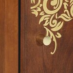 vidaXL Cabinet de salle de bain avec porte marron miel 38 x 33 x 58 cm