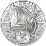 Pièce de monnaie en Argent 5 Dollars g 31.1 (1 oz) Millésime 2026 Legends SAVAGE VIKINGS