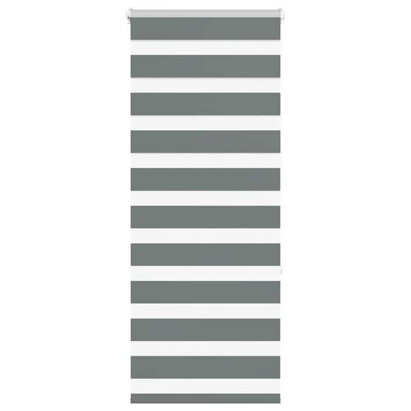vidaXL Store zèbre gris foncé largeur du tissu 55 9 cm polyester
