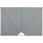 vidaXL Auvent latéral pliable de terrasse Gris 240 x 160 cm