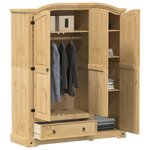 vidaXL Garde-robe Corona 151 5x52x186 cm bois de pin massif