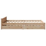 vidaXL Cadre de lit sans matelas 140x190 cm bois de pin massif