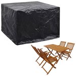 vidaXL Housses de salon de jardin 2 Pièces 8 œillets 122x112x98 cm