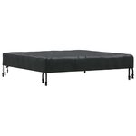 vidaXL Housse de Table Uni Noir 112 x 112 x 15 cm tissu