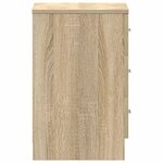 vidaXL Tables de chevet 2Pièces chêne sonoma 38x35x56cm bois d'ingénierie