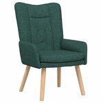 vidaXL fauteuil Vert foncé 63 x 67 x 94 cm Tissu Sherpa