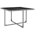 vidaXL Ensemble à manger d'extérieur avec coussins 9Pièces résine tressée