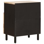 vidaXL Cabinet de chevet Blanc 50 x 33 x 60 cm Bois de mangue massif