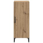 vidaXL Buffet chêne artisanal 34 5 x 34 x 90 cm Bois d'ingénierie