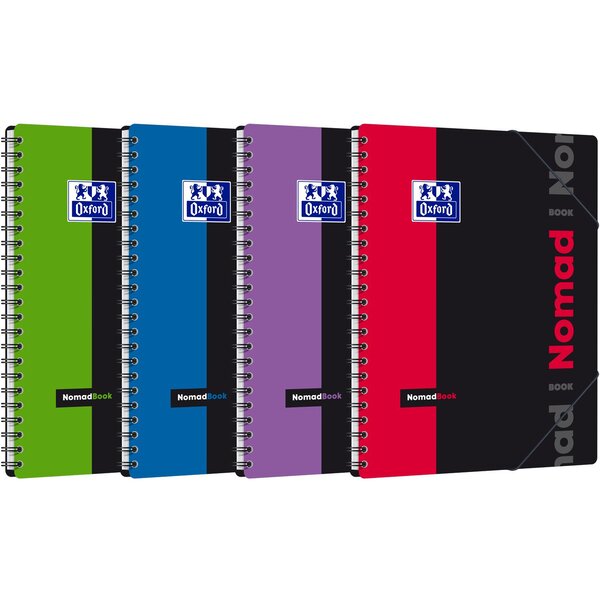 Cahier ETUDIANT Nomadbook 24x31 cm 5x5 160 pages 90g coloris aléatoire OXFORD