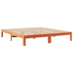 vidaXL Cadre de lit sans matelas cire marron 180x200cm bois pin massif