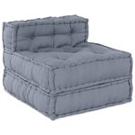 vidaXL Coussin 4 Pièces Gris 70 x 70 x 54 cm Polyester