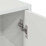 vidaXL Cabinet de salle de bain Blanc brillant 39 x 23.5 x 65 cm