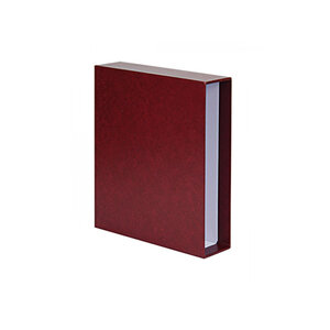 Boitier de protection pour reliure Publica M Lindner. Couleur - Bordeaux
