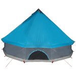vidaXL Tente familiale tipi 10 personnes bleu imperméable