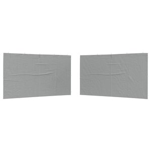 vidaXL Mur de tente de fête 2 pièces 400 x 195 cm Gris clair