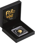 Monnaie ROSE Valentine 1/1000 Oz Medaille Or