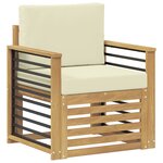 vidaXL Ensemble de canapés d'extérieur Polyester Blanc