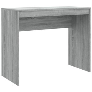 Bureau table poste de travail meuble d'ordinateur informatique étude sonoma 90 x 40 x 72 cm bois d'ingénierie gris 02_0023966