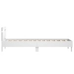 vidaXL Cadre de lit avec tête de lit blanc 90x190 cm bois d'ingénierie