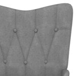 vidaXL Chaise de relaxation Gris foncé Tissu
