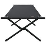 vidaXL Lit de camping pliant 2 Pièces Noir 210 x 80 x 46 cm Tissu Oxford