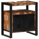 vidaXL Ensemble de mobilier de salle de bain 4 Pièces Bois Recyclé Solide