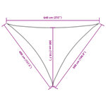 vidaXL Voile de parasol tissu oxford triangulaire 4x5x6 4 m jaune