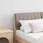 vidaXL Tête de lit capitonnée Taupe 140 cm Pin massif